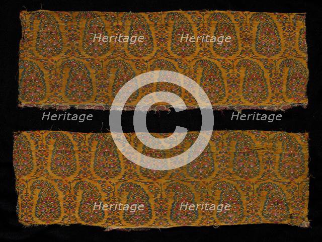 Fragment of a Shawl, 1800s. Creator: Unknown.