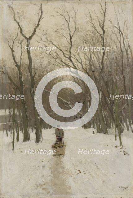 Winter in the Scheveningen Woods, 1870-1888. Creator: Anton Mauve.