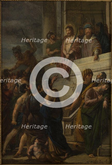 Sketch for the church of Saint Gervais: "Ecce Homo", c.1819.  Creator: Georges Rouget.