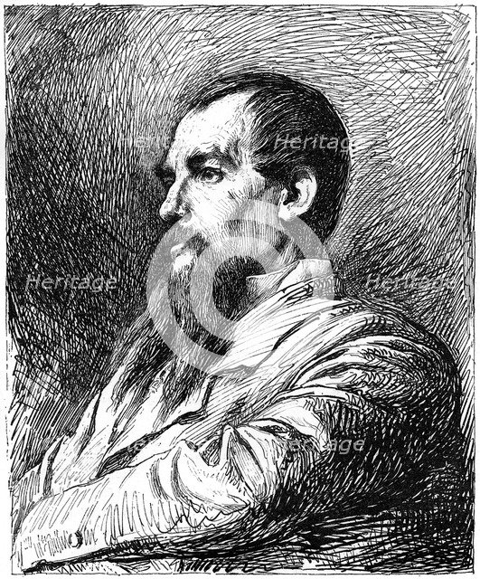 Captain Richard Burton, British explorer, c1880-1882. Artist: Charles Waltner