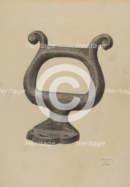 Foot Scraper, c. 1940. Creators: Julius Bellamy, Jacob Lipkin.