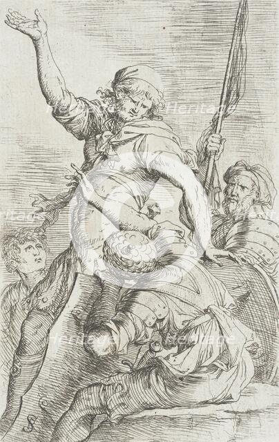 Figurine: Soldiers Conversing, between c1656 and c1657. Creator: Salvator Rosa.