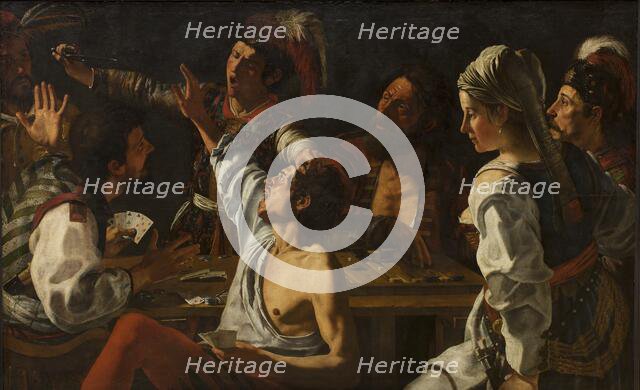Card and Backgammon Players. Fight over Cards, 1616-1626. Creators: Theodoor Rombouts, Michelangelo Caravaggio, Orazio Gentileschi.