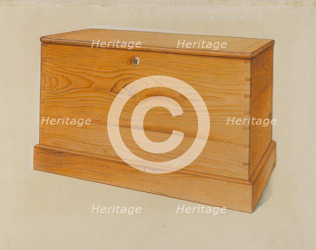 Small Shaker Chest, c. 1937. Creator: Sumner Merrill.