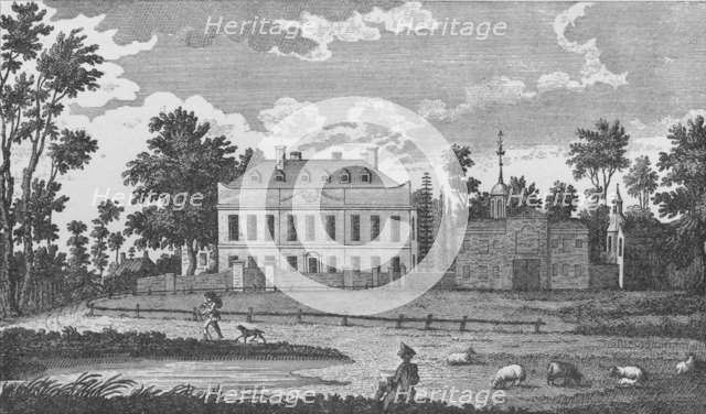 'A Gentlemen's Seat on Stockwell Common', 1792, (1912). Artist: Unknown.