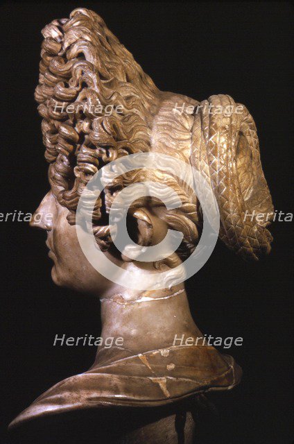 Head of Roman Lady of Flavian Period, late 1st century. Artist: Unknown.