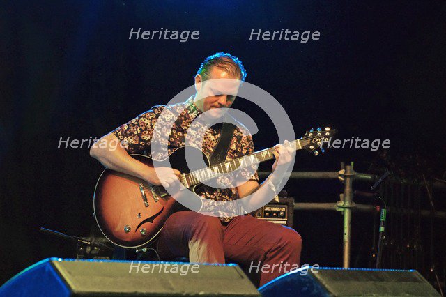 Phil Robson, Love Supreme Jazz Festival, Glynde Place, East Sussex, 2015. Artist: Brian O'Connor.