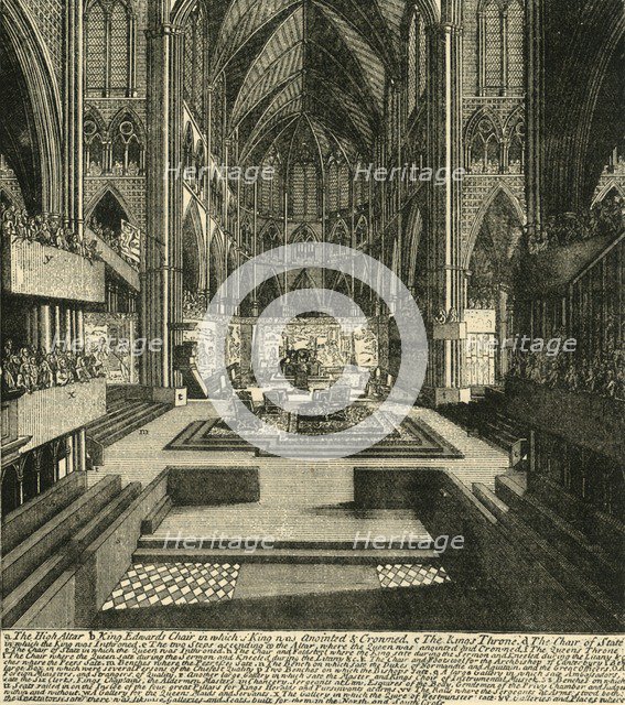 'The Preparations for the Coronation of James II. and His Queen, in 1685', (1881). Creator: Unknown.