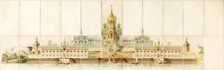 Architectural study for a Russian monastery.