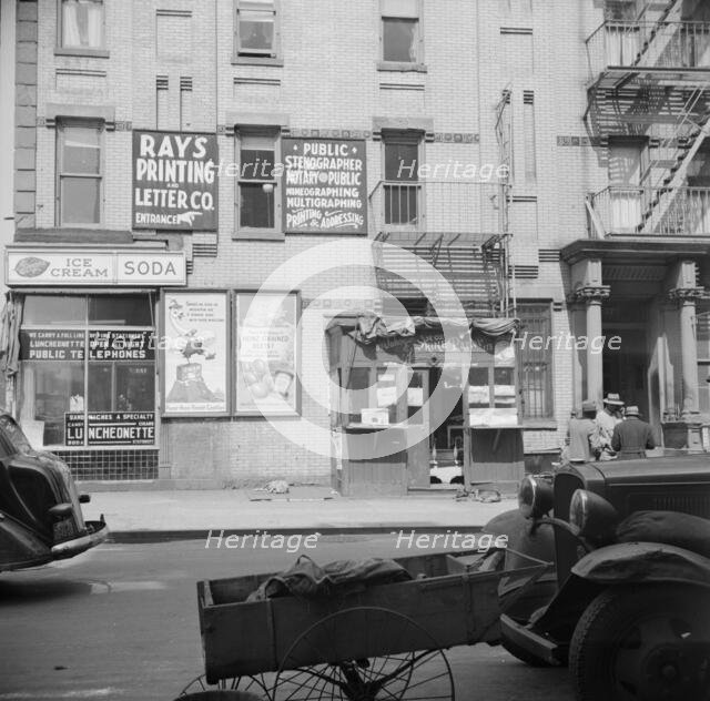 Scene in Harlem area, New York, 1943. Creator: Gordon Parks.