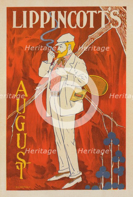 Affiche américaine pour le Revue "Lippincott's Magazine" (Août), publiée à Philadelphie, c1898. Creator: William Carqueville.