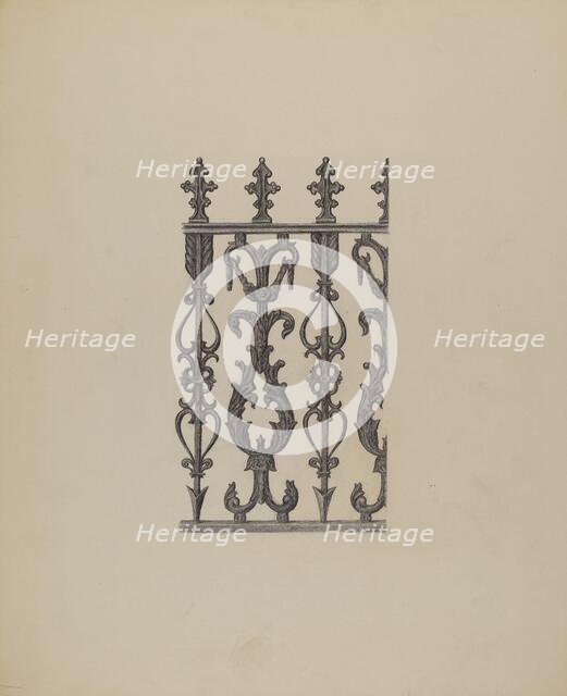 Iron Ornament, 1935/1942. Creator: Eugene Shellady.