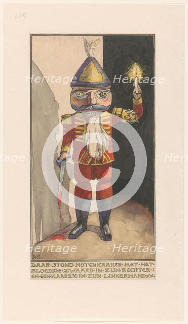 Nutcracker with a candle and bloody sword, 1898. Creator: Willem Wenckebach.
