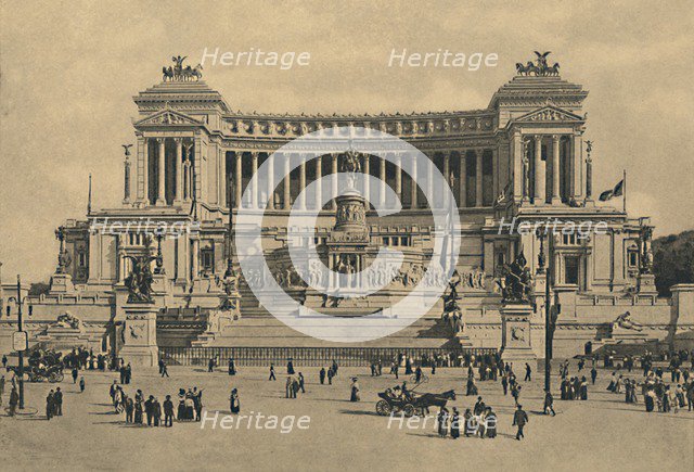 'Roma - Piazza di Venezia. Monument to Victor Emmanuel II', 1910.  Artist: Unknown.