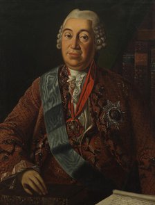 Portrait of Prince Yakov Petrovich Shakhovskoy (1705-1777), Second Half of the 18th cen. Creator: Anonymous.