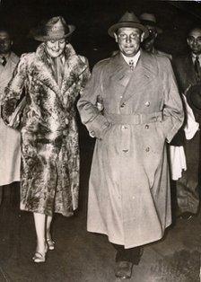 Hermann Göring, Nazi politician and military leader, with his wife Emmy, c1935-c1945. Artist: Unknown