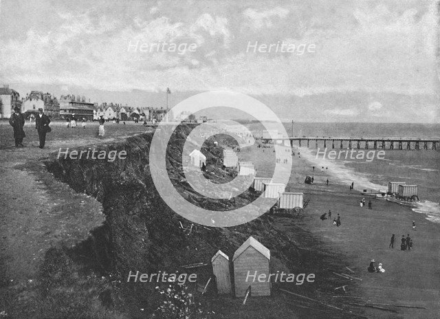 'Clacton: The Beach', c1896. Artist: Poulton & Co.