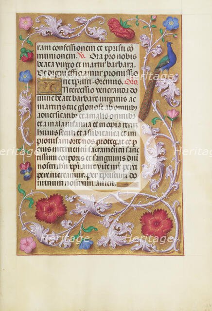 Decorated Text Page; Spinola Hours, about 1510-1520. Creator: Unknown.