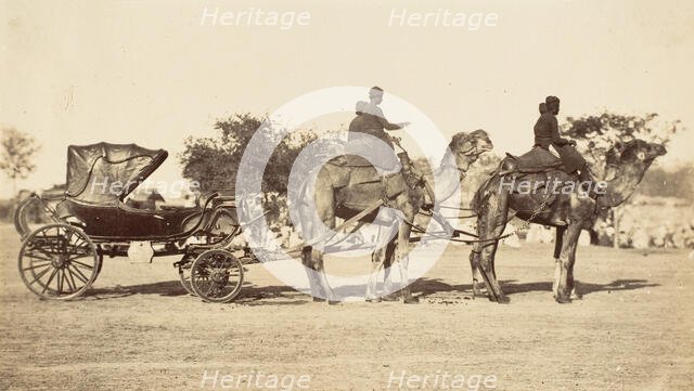 A Travelling Camel Carriage from Lahore to Peshawar, Governor General's Camp, 1858-61. Creator: Unknown.