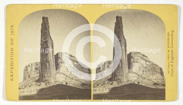 Explorers Column, Cañon de Chelle, Arizona. This shaft is the work of nature..., 1 Creator: Tim O'Sullivan.