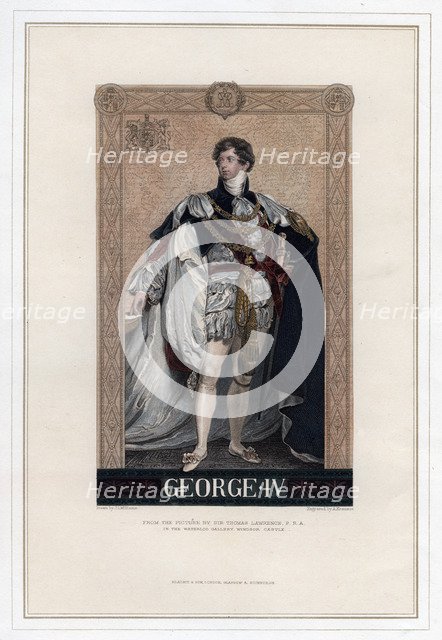 George IV, King of Great Britain and Ireland.Artist: A Krausse