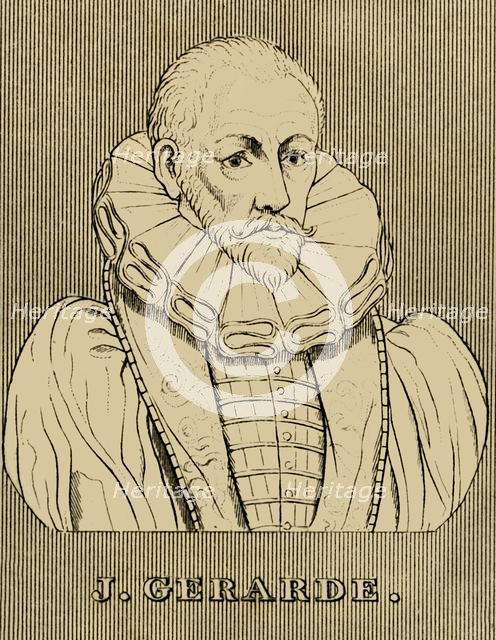 'J. Gerarde', (c1545-1612), 1830. Creator: Unknown.