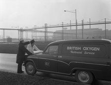 British Oxygen van at the Park Gate Iron and Steel Company, Rotherham, South Yorkshire, 1964. Artist: Michael Walters