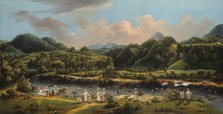 View on the River Roseau, Dominica, 1770/80. Creator: Agostino Brunias.