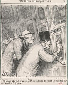Eh! bien en regardant ce tableau, 19th century. Creator: Honore Daumier.