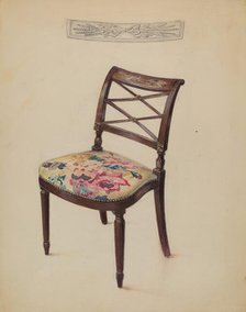 Side Chair, c. 1937. Creator: Bernard Gussow.