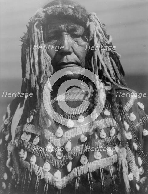 Piegan woman, c1910. Creator: Edward Sheriff Curtis.