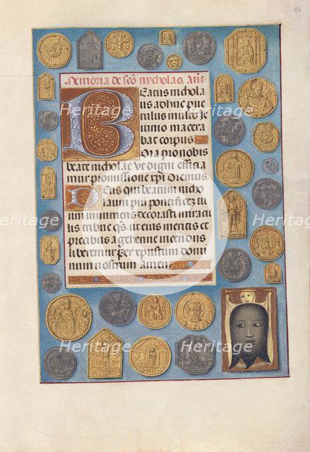 Hours of Queen Isabella the Catholic, Queen of Spain: Fol. 184r, c. 1500. Creator: Master of the First Prayerbook of Maximillian (Flemish, c. 1444-1519); Associates, and.