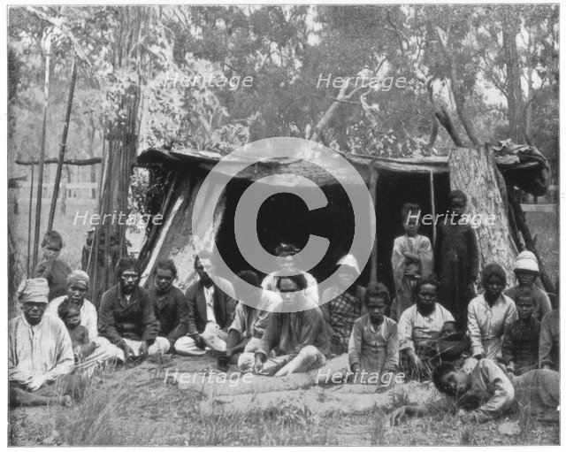 Natives of Queensland, Australia, late 19th century. Artist: John L Stoddard