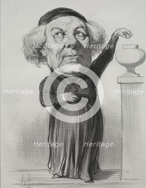 Jean Jacques Fayet, Bishop of Orleans, 1849. Creator: Honoré Daumier (French, 1808-1879).