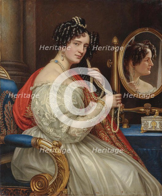 Portrait of Countess Sofia Kisseleff (1801-1875), née Potocka, 1834. Creator: Stieler, Joseph Karl (1781-1858).