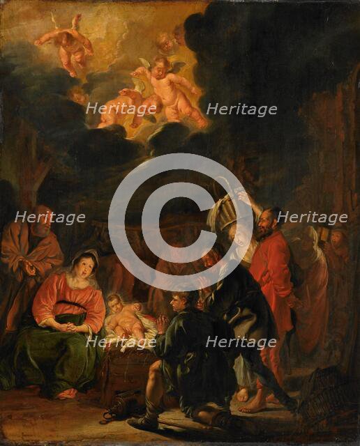 The Adoration of the Shepherds, 1645. Creator: Pieter Codde.