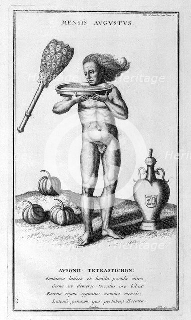 'A representation of August', 1757. Artist: Bernard de Montfaucon