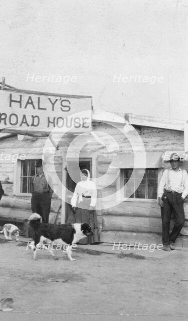 Jim Haly and his squaw, between c1900 and 1916. Creator: Unknown.