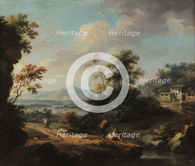Landscape with figures, Between 1760 and 1799. Creator: Cignaroli; Vittorio Amedeo (1730-1800).