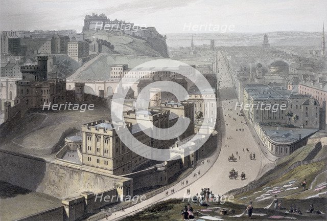 Edinburgh, from Calton Hill, 1829. Artist: William Daniell