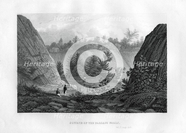 'Source of the Passaic Falls', New Jersey, 1855. Artist: Unknown