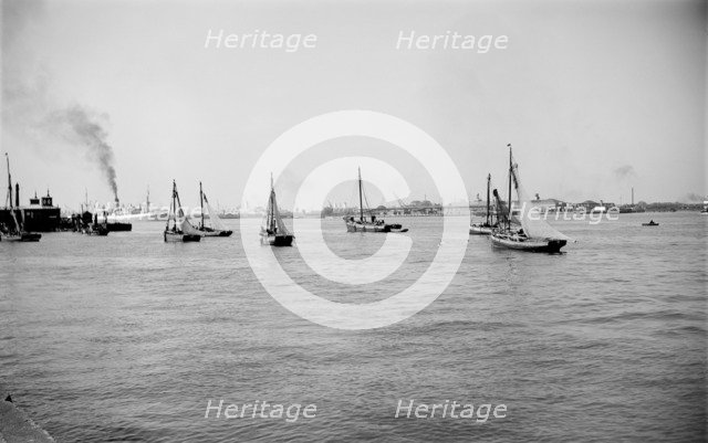 A flotilla of bawley boats, c1945-c1965. Artist: SW Rawlings