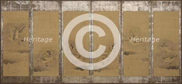 Wild geese, Momoyama or Edo period, 1568-1640. Creator: Sôtatsu.