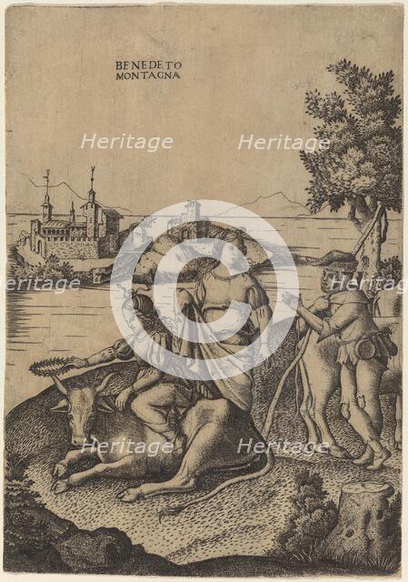 The Rape of Europa, c. 1515/1520. Creator: Benedetto Montagna.