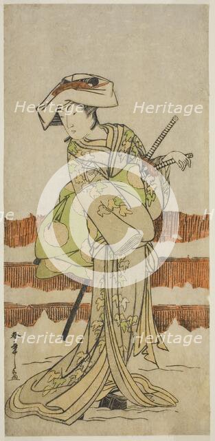 The Actor Onoe Kikugoro I as Tonase in the Play Kanadehon Chushin Nagori no Kura..., c. 1780. Creator: Shunsho.