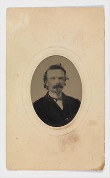 Tintype Photograph of Gustave Young (1827-1895), American, Springfield, Massachusetts, c1860. Creator: Unknown.