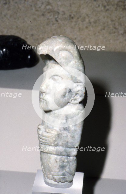 Aztec Jade Eagle Warrior, 1300-1521. Artist: Unknown.