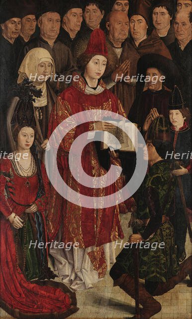 Panel of the Prince. The Adoration of Saint Vincent, c 1450. Creator: Gonçalves, Nuno (active 1445-1480).