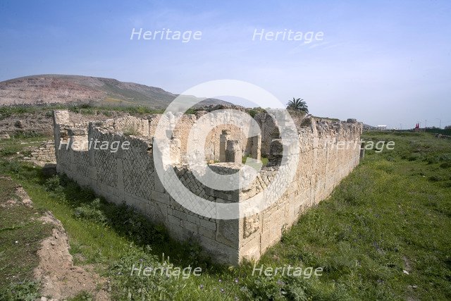 A basilica in Bulla Regia, Tunisia. Artist: Samuel Magal