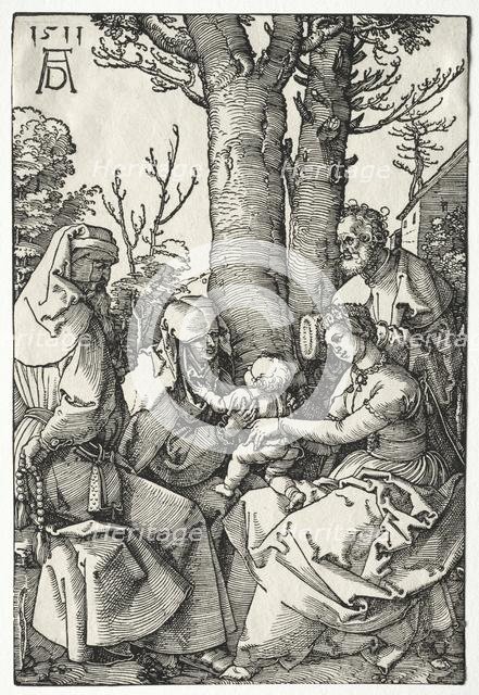 The Holy Family with Joachim and Anna, 1511. Creator: Albrecht Dürer (German, 1471-1528).